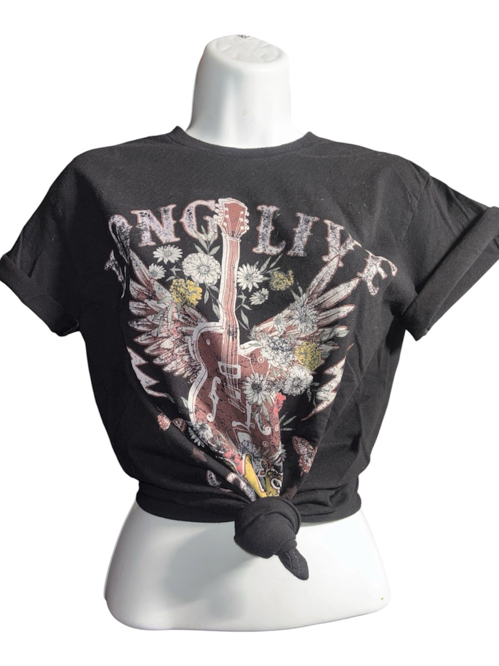 Long Live 90s Country T-Shirt Black Graphic Tee Size L